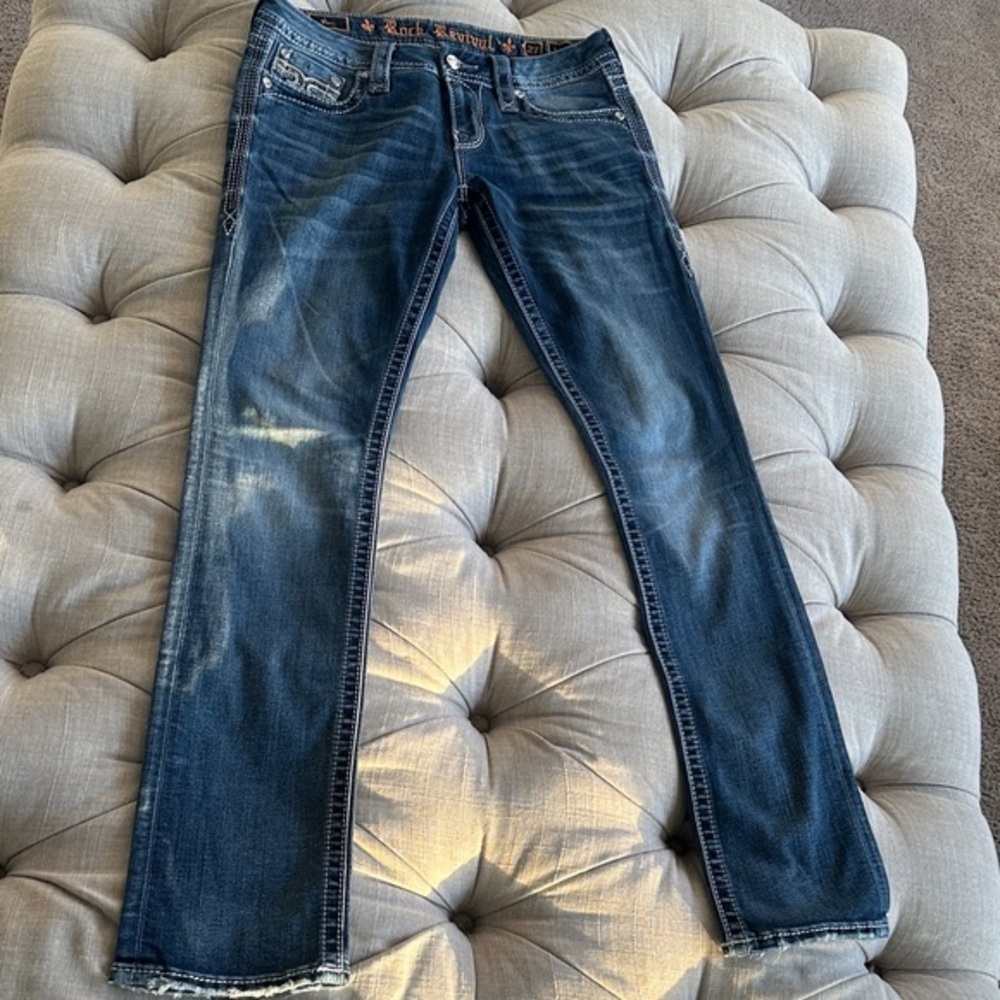 Rock Revival Dark Blue Denim Jeans